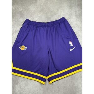 Los Angeles Lakers Shorts Mens 3XL Purple Yellow NBA Basketball‎ Nike Dri-FIT
